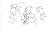 ガガンバーのキャラクター原案。(c)岩原裕二/Project ANIMA