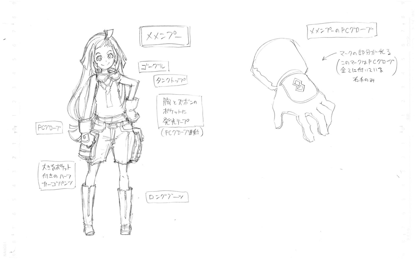 メメンプーのキャラクター原案。(c)岩原裕二/Project ANIMA