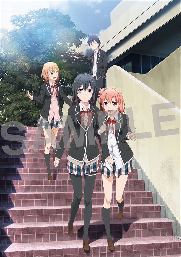 「やはり俺の青春ラブコメはまちがっている。続」イラスト集のサンプル画像。