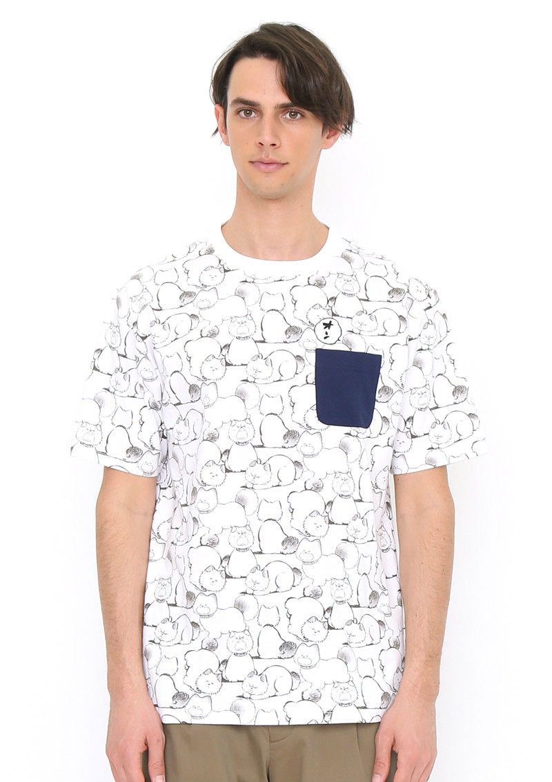 Tシャツ「パンチ パターン」の着用イメージ。