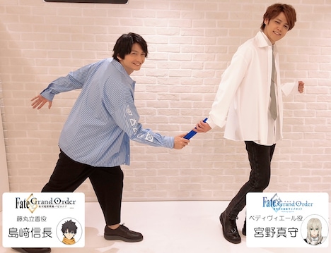 島崎信長と宮野真守のバトンタッチ。