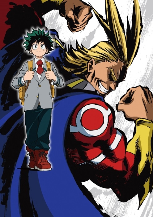 「僕のヒーローアカデミア」第1期のキービジュアル。