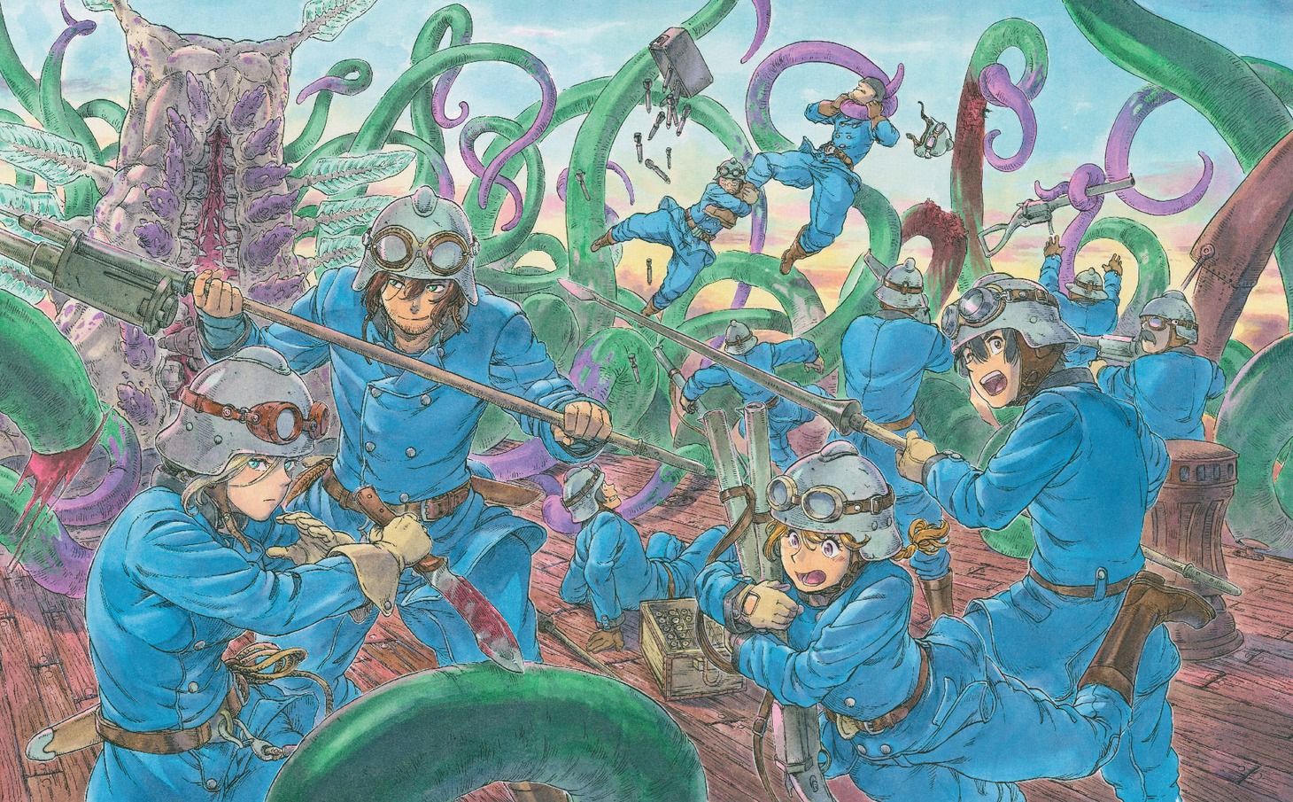 三方背BOXに使用される桑原太矩描き下ろしイラスト。