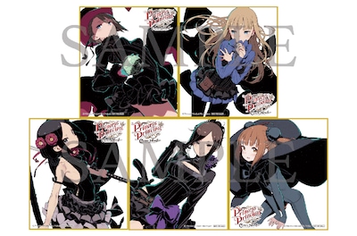 第1週目来場者特典の「黒星紅白描き下ろしミニ色紙 全5種ランダム」。