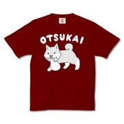 「漫画『いとしのムーコ』公式Tシャツ『おつかいムーコ』」ワインレッド