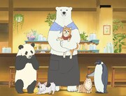 「織田シナモン信長」×「しろくまカフェ」コラボイラスト (c)目黒川うな/NSP,織田シナモン信長製作委員会 (c)ヒガアロハ/しろくまカフェ製作委員会 2012