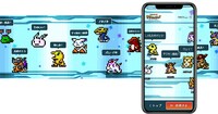 スマートフォン専用の特設サイトで見られる「デジモンパレード」。