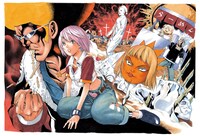 小畑健による「ボボボーボ・ボーボボ」のイラスト。(c)澤井啓夫・小畑健/集英社