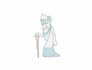 山崎弘也（アンタッチャブル）が演じる“雲の長老”。