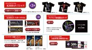 レシート応募キャンペーンの賞品。