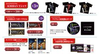 レシート応募キャンペーンの賞品。