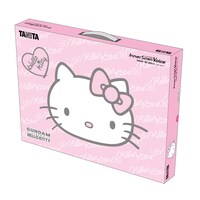 「ガンダム＆ハローキティ　ボイス体組成計 ハローキティ モデル」のパッケージ。