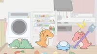 「かいじゅうせかいせいふく」のショートアニメより。