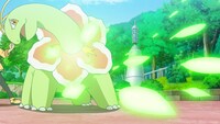 TVアニメ「ポケットモンスター」の「夢へ向かってゴー！サトシとゴウ!!」回より。