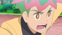 TVアニメ「ポケットモンスター」の「夢へ向かってゴー！サトシとゴウ!!」回より。