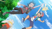 TVアニメ「ポケットモンスター」の「夢へ向かってゴー!サトシとゴウ!!」回より。