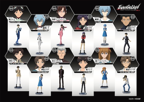 「エヴァンゲリオン バトルフィールズ」ゲーミングフィギュアの一覧。