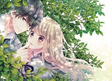 「キスで起こして。」第1話の扉ページに使用されたカラーカット。(c)春田なな/集英社