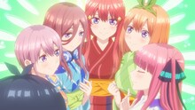 アニメ「五等分の花嫁」より。 (c)春場ねぎ・講談社/「五等分の花嫁」製作委員会