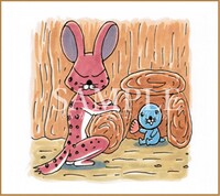 楽天ブックスの全巻セットに付属する色紙イラスト。