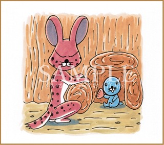 楽天ブックスの全巻セットに付属する色紙イラスト。