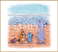 セブンネットショッピングの全巻セットに付属する色紙イラスト。