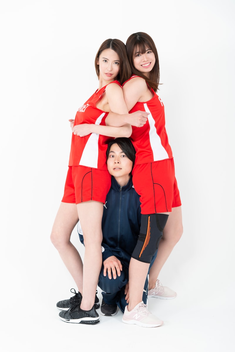 左から奈月セナ、青山健、武井玲奈。