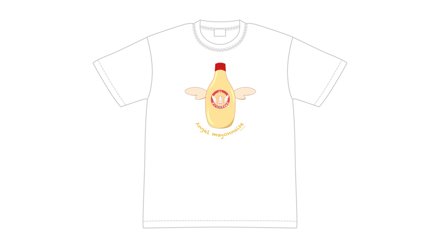 「異種族レビュアーズ エンジェルマヨネーズTシャツ」