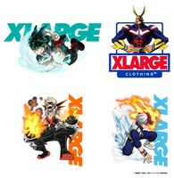 「僕のヒーローアカデミア」とXLARGEのコラボアイテムに使用されている描き下ろしビジュアル。