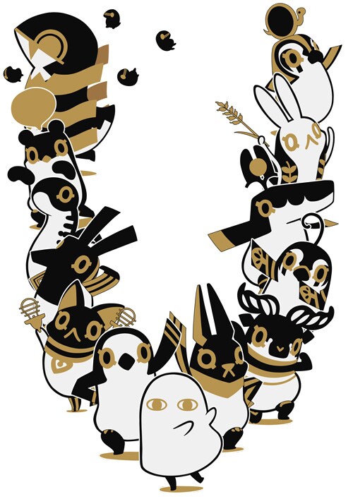 アニメ「とーとつにエジプト神」キービジュアル