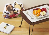 「タヌキとキツネ」グッズの使用イメージ。