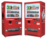 コラボオリジナルデザインの自動販売機。