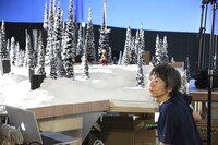 「ノーマン・ザ・スノーマン～北の国のオーロラ～」のメイキング。