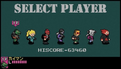 「ドロヘドロ 8bitゲーム ～リビングデッドデイ・サバイバー～」のプレイ画面。