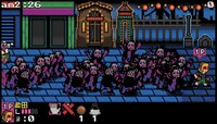 「ドロヘドロ 8bitゲーム ～リビングデッドデイ・サバイバー～」のプレイ画面。