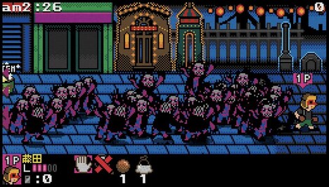 「ドロヘドロ 8bitゲーム ～リビングデッドデイ・サバイバー～」のプレイ画面。