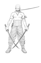 堀越耕平が描いたゾロ。(c)尾田栄一郎・堀越耕平/集英社