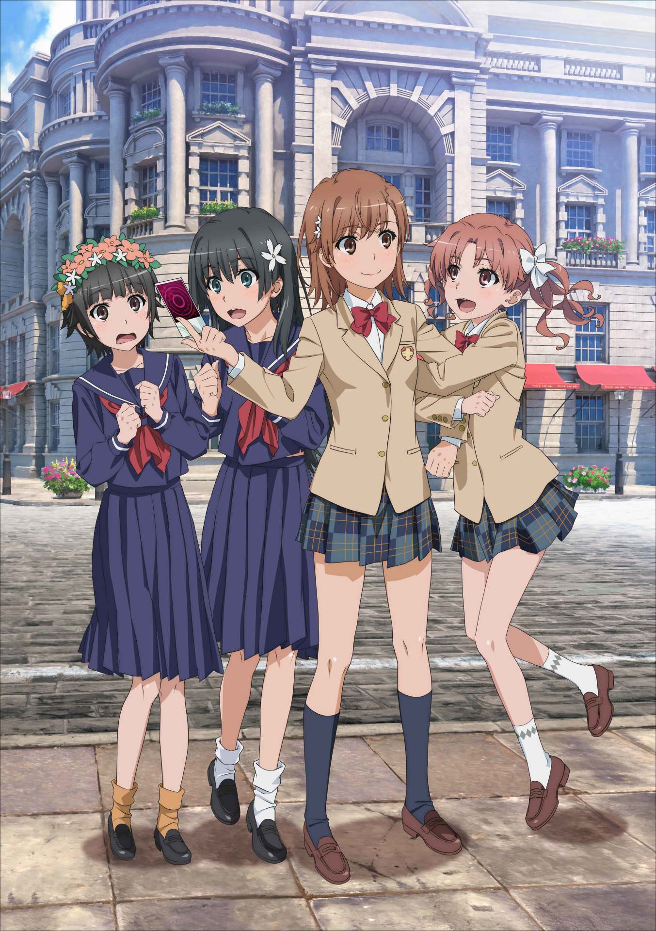 「とある科学の超電磁砲T」新キービジュアル。