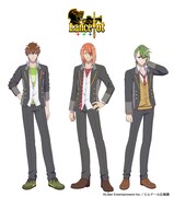 Lancelot。左から赤羽根双海（CV：内田雄馬）、轟一誠（CV：前野智昭）、三千院鷹通（CV：白井悠介）。