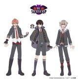 RE:BERSERK（リ・ベルセルク）。左から十文字蛮（CV：下妻由幸）、エヴァ・アームストロング（CV：下野紘）、山野辺澪（CV：柿原徹也）。