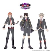 RE:BERSERK（リ・ベルセルク）。左から十文字蛮（CV：下妻由幸）、エヴァ・アームストロング（CV：下野紘）、山野辺澪（CV：柿原徹也）。