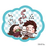 「ゆるっと鬼滅の刃」シールより。イラスト/カナヘイ (c)吾峠呼世春/集英社