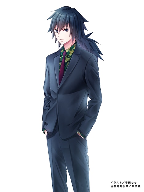 春田ななが描いた冨岡義勇。イラスト/春田なな (c)吾峠呼世春/集英社