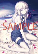 武内崇「Fate」シリーズ・セイバーオルタ描き下ろしポスター。