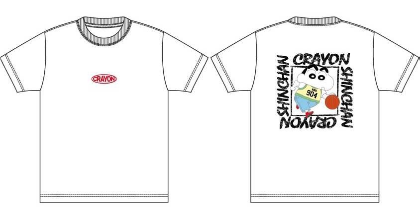 「クレヨンしんちゃん」×SPINNSのTシャツ。