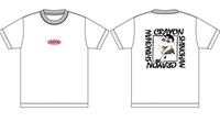 「クレヨンしんちゃん」×SPINNSのTシャツ。