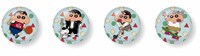 「クレヨンしんちゃん」×SPINNSのマグネット。