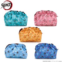 「ゆるっと鬼滅の刃 モチーフ柄フリルポーチ」