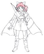 もろはの設定線画。 (c)高橋留美子／小学館・読売テレビ・サンライズ 2020