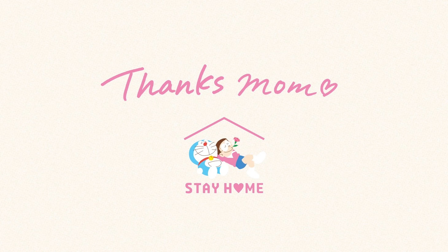 「STAY HOME」プロジェクトの母の日動画より。